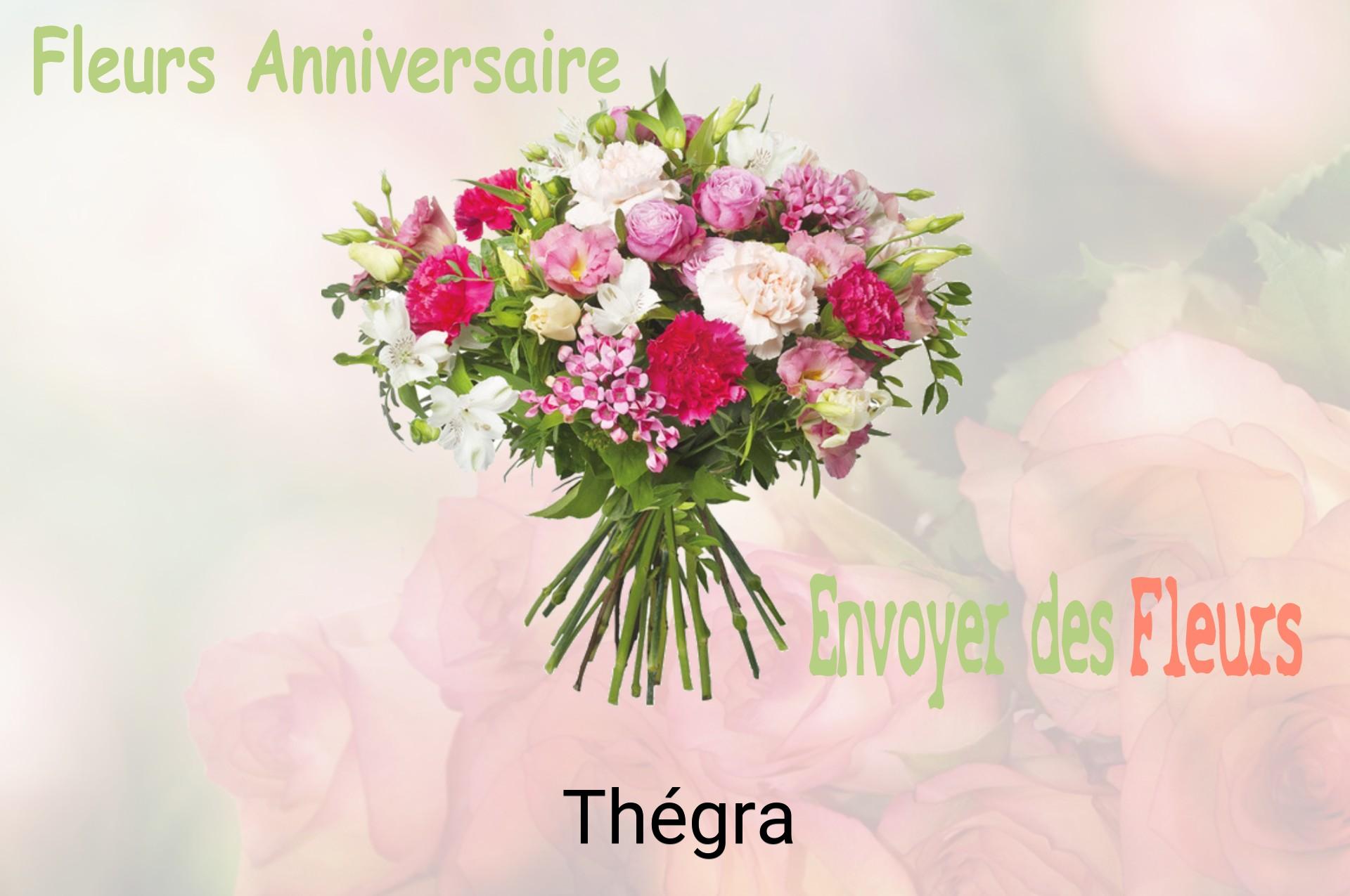Bouquet de fleurs d’anniversaire livré à Thégra